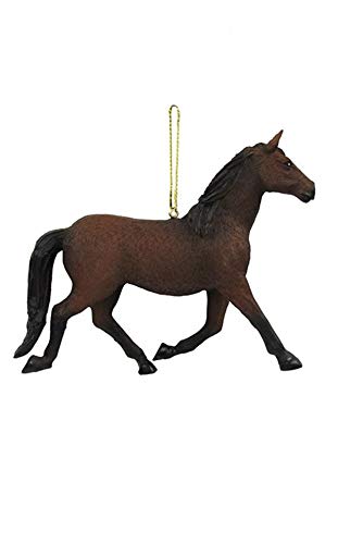 Realistic Seal Brown Horse Full Body Figurine - Handcrafted Resin Statue for Home Decor, Office Display & Collectible Gift | Perfect for Equestrian Lovers, Farmhouse Decor & Animal Figurine Collections