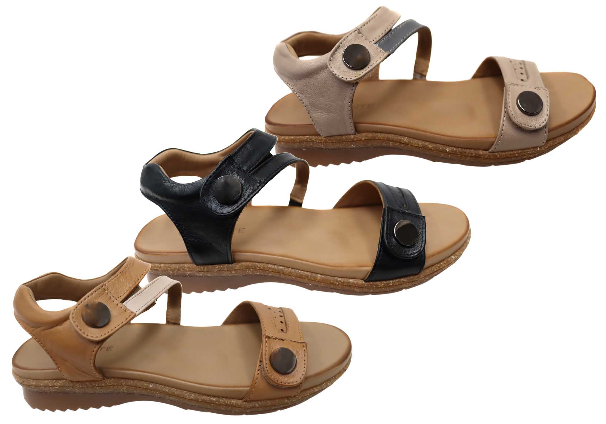 Orizonte Sorrento Women's Comfortable Leather Sandals - European Style Summer Casual Shoes for Beach, Vacation & Daily Wear