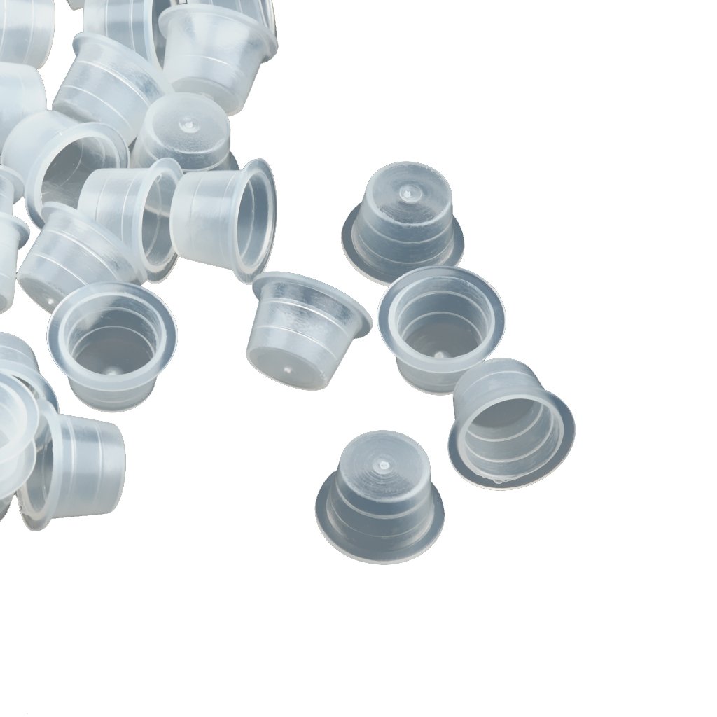 100Pcs Clear Plastic Grommets for Tattoo Machine Needles - Professional Tattoo Gun Supplies - Perfect for Tattoo Artists & DIY Tattoo Kits