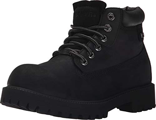 Black Waterproof Oiled Smooth Leather