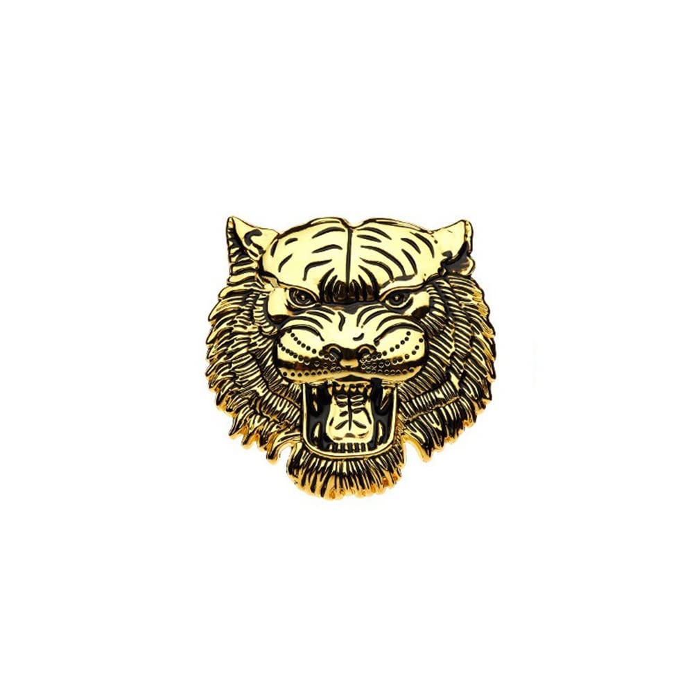 3D Zinc Alloy Tiger Head Car Sticker - Funny Hood Decorative Decal for Cars, Trucks & Motorcycles | Anti-Scratch Metal Emblem for Vehicle Customization (Great for Car Enthusiasts & Gift Giving)