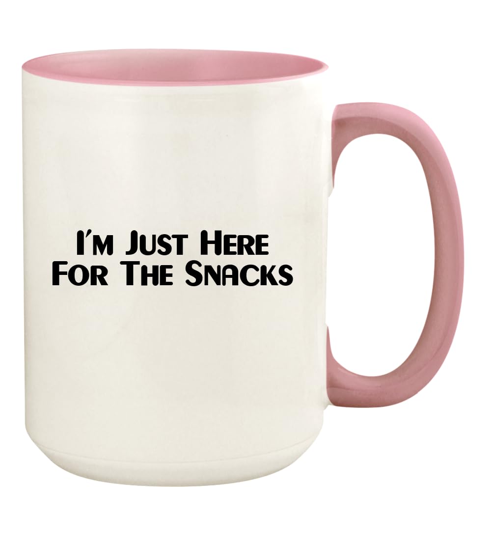 15oz Pink Ceramic Coffee Mug with Colored Handle - Perfect for Hot Drinks, Office Use, and Gift Giving