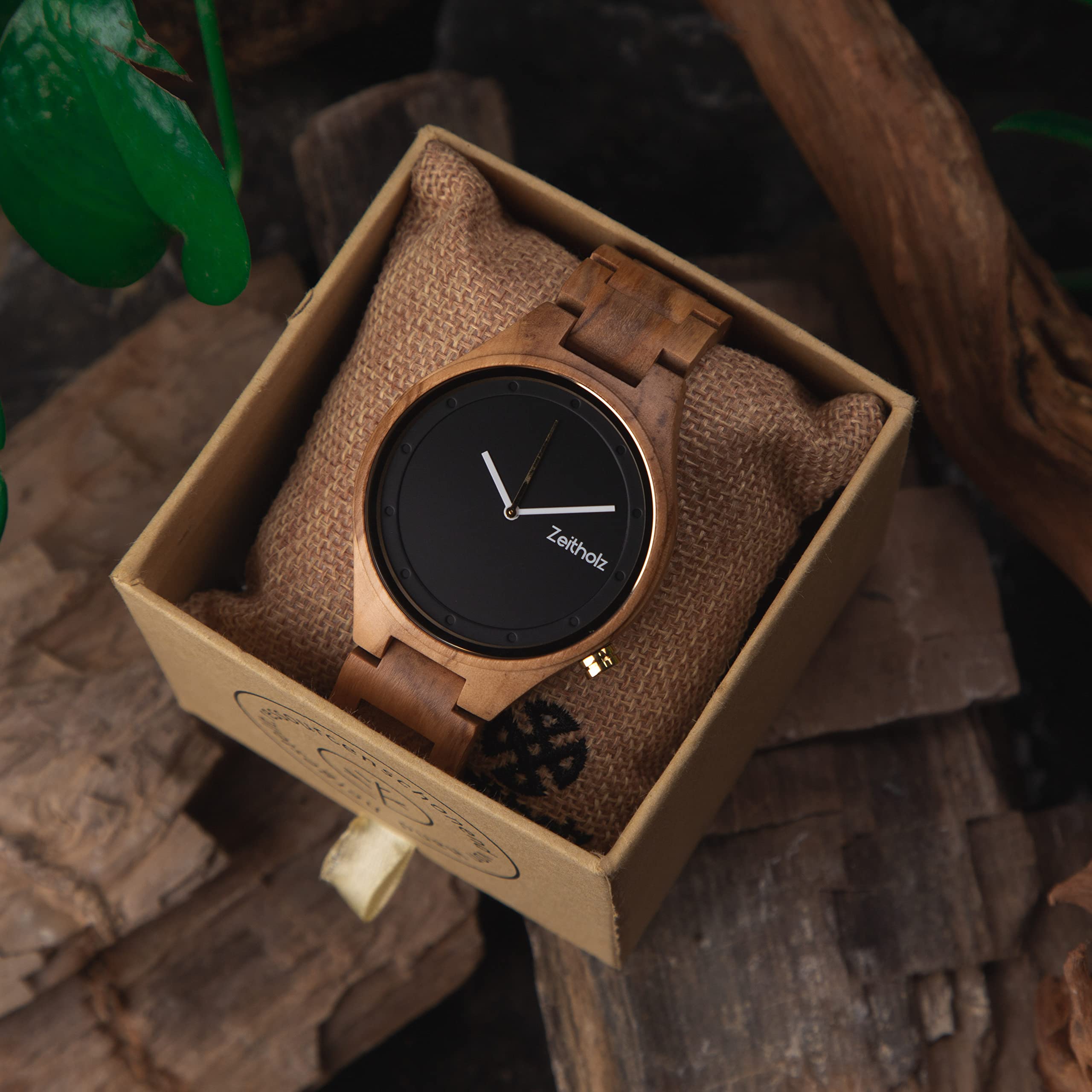 Zeitholz Women's Wooden Watches - 100% Natural Wood Analog Watch with Japanese Quartz Movement - Artistic New Stolpen Collection 36mm - Perfect Gift for Women - Ideal for Casual Wear, Office & Special Occasions