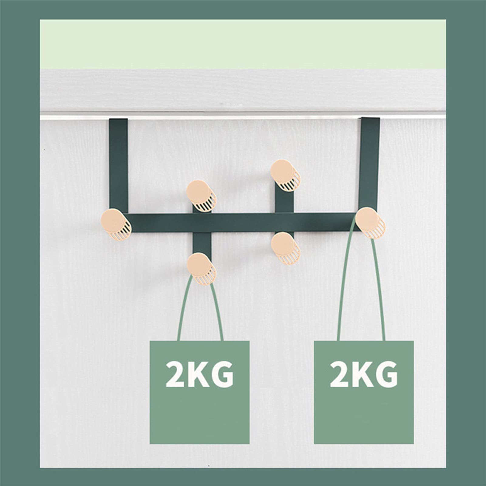 Wall Mounted Coat Rack - Space Saving Wall Hanging Organizer for Jackets, Hats, Bags & Towels - Durable White Coat Hanger for Entryway, Bathroom, Kitchen & Bedroom Storage - Perfect for Small Spaces & Home Organization