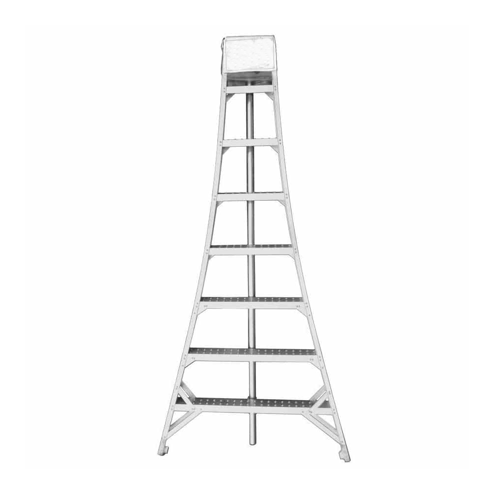 Tallman Aluminum Tripod Orchard Ladder - Lightweight & Sturdy 12ft Harvesting Ladder for Fruit Picking, Pruning, and Farm Work | Perfect for Apple, Cherry & Peach Orchards