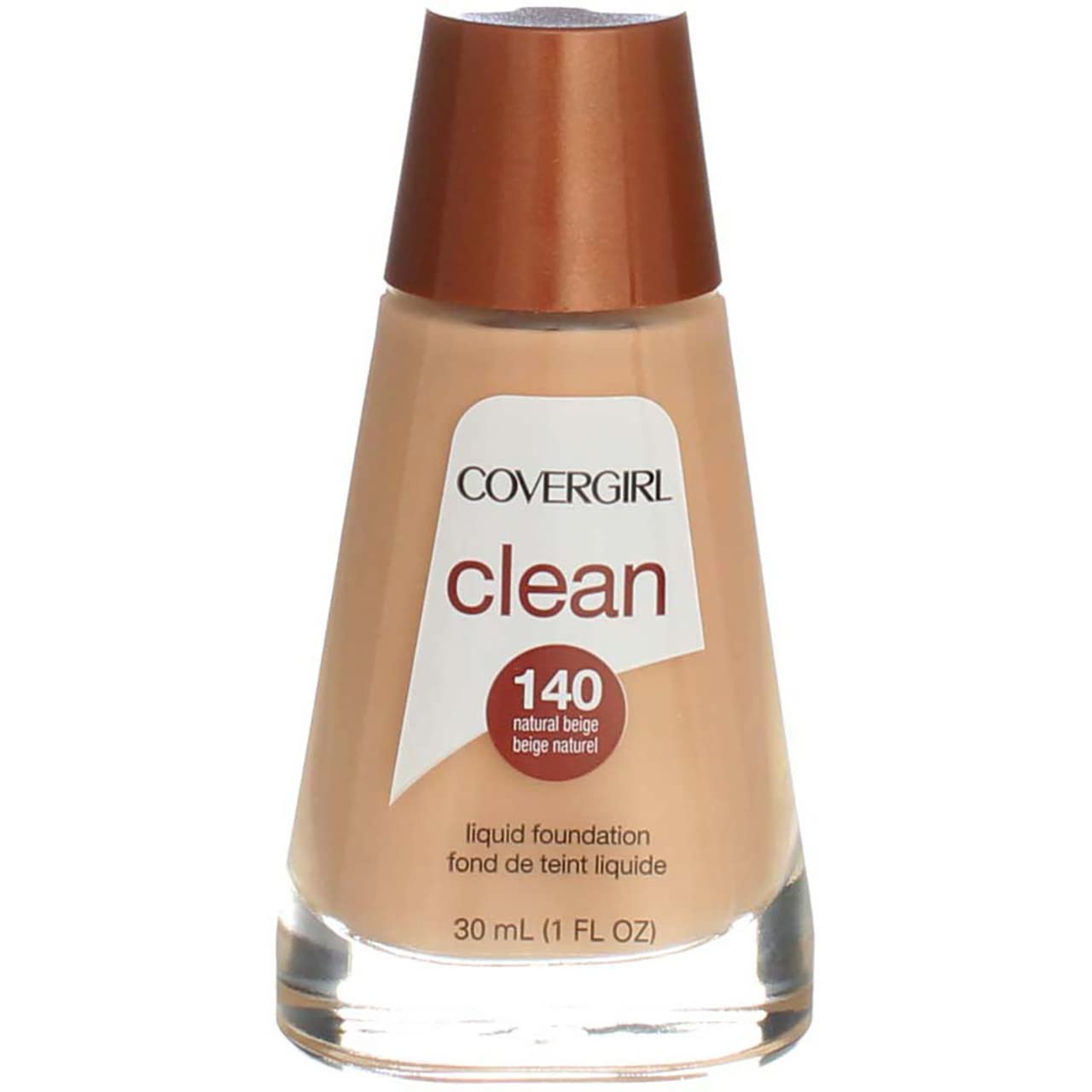 Cover Girl 00416 Natural Beige Clean Liquid Makeup Foundation - Lightweight, Oil-Free Formula for Flawless Coverage | Perfect for Everyday Wear & Professional Makeup Looks
