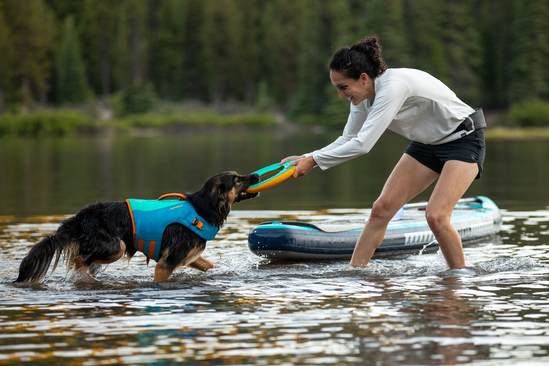 Ruffwear Hydro Plane™ Floating Dog Disc Toy - Tangelo Orange, Waterproof & Durable for Pool, Beach & Outdoor Play - Perfect for Fetch Games with Dogs