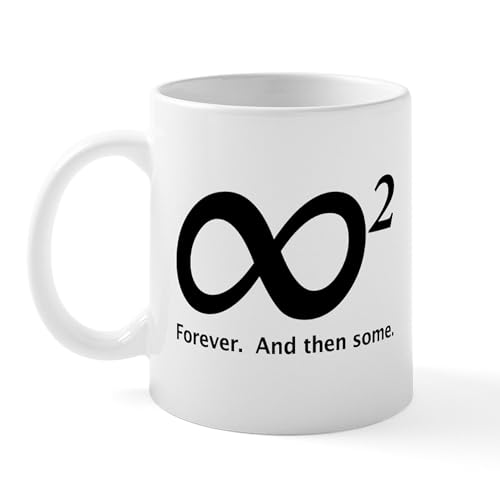 White - INFINITY SQUARED Mug