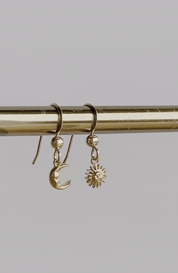 Elegant Sun and Moon Earrings for Women - Boho Chic Jewelry for Everyday Wear & Special Occasions | Perfect Gift for Birthdays, Anniversaries, and Holidays
