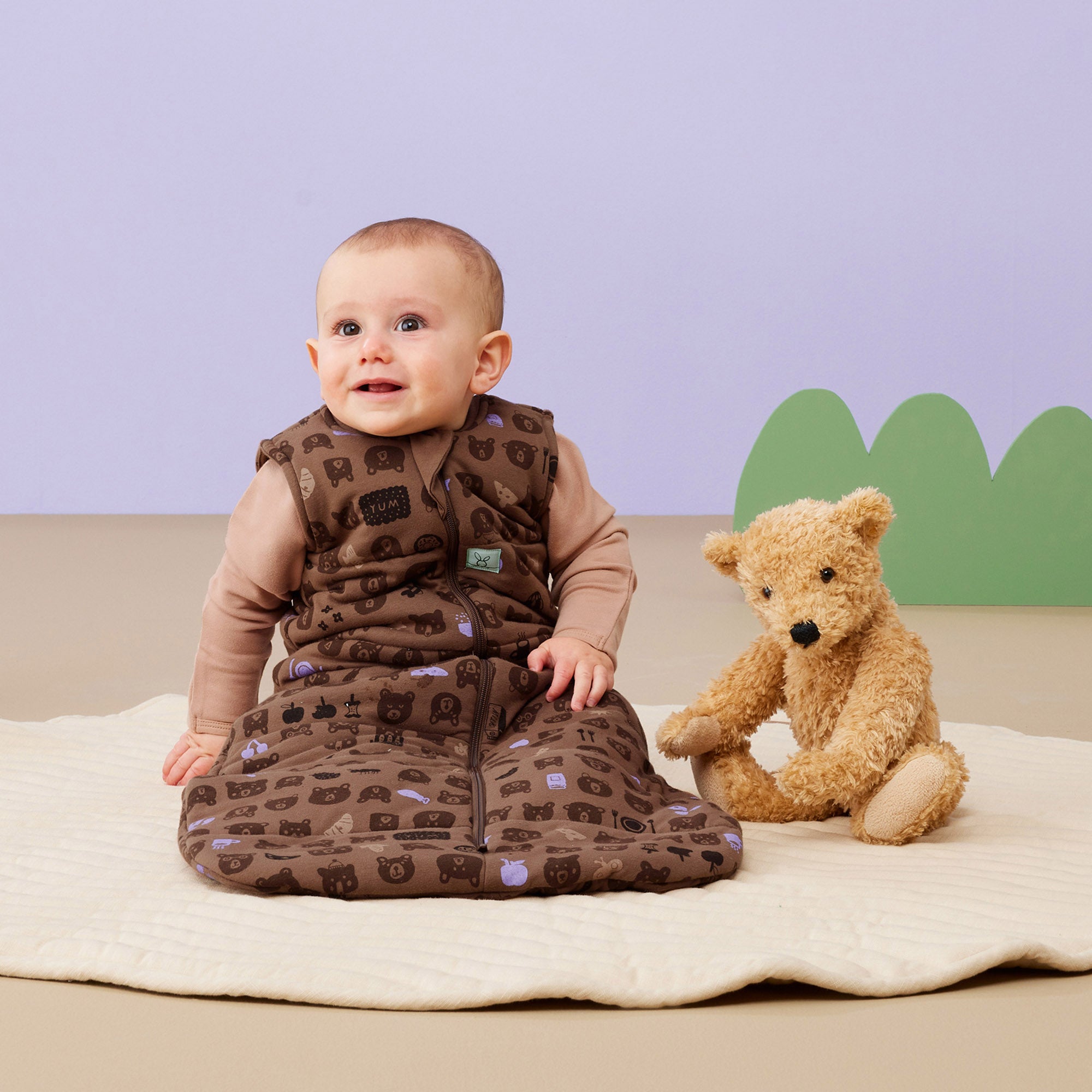 ergoPouch TOG 2.5 Baby Sleeping Bag - Soft Teddy Bear Design for Safe & Comfortable Sleep - Perfect for Nursery, Daycare & Travel