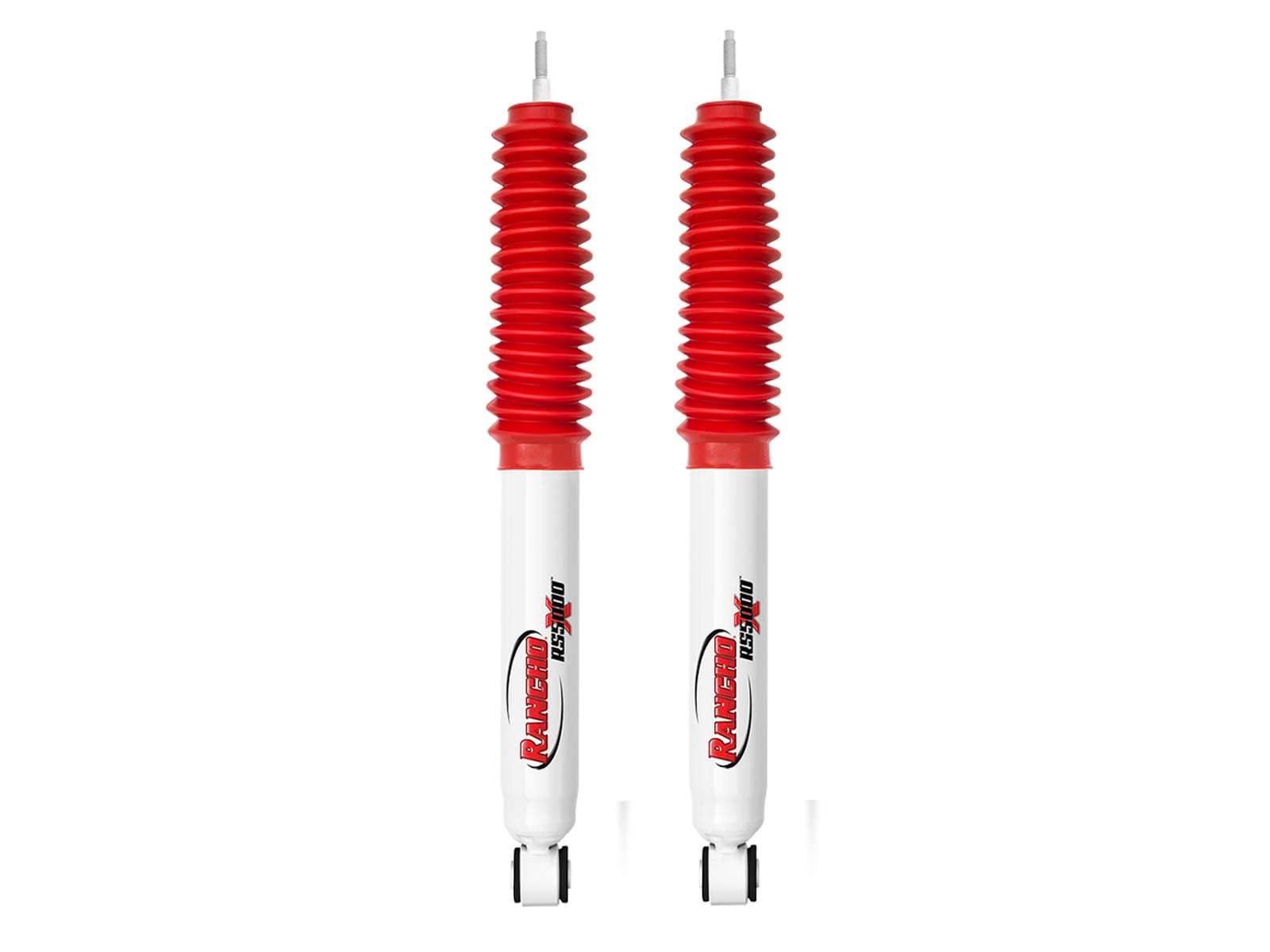 Rancho RS5000X Rear Gas Shocks Pair for 2005-2015 Toyota Tacoma 4WD - Heavy Duty Off-Road Performance, Smooth Ride Comfort for Truck & SUV Adventures