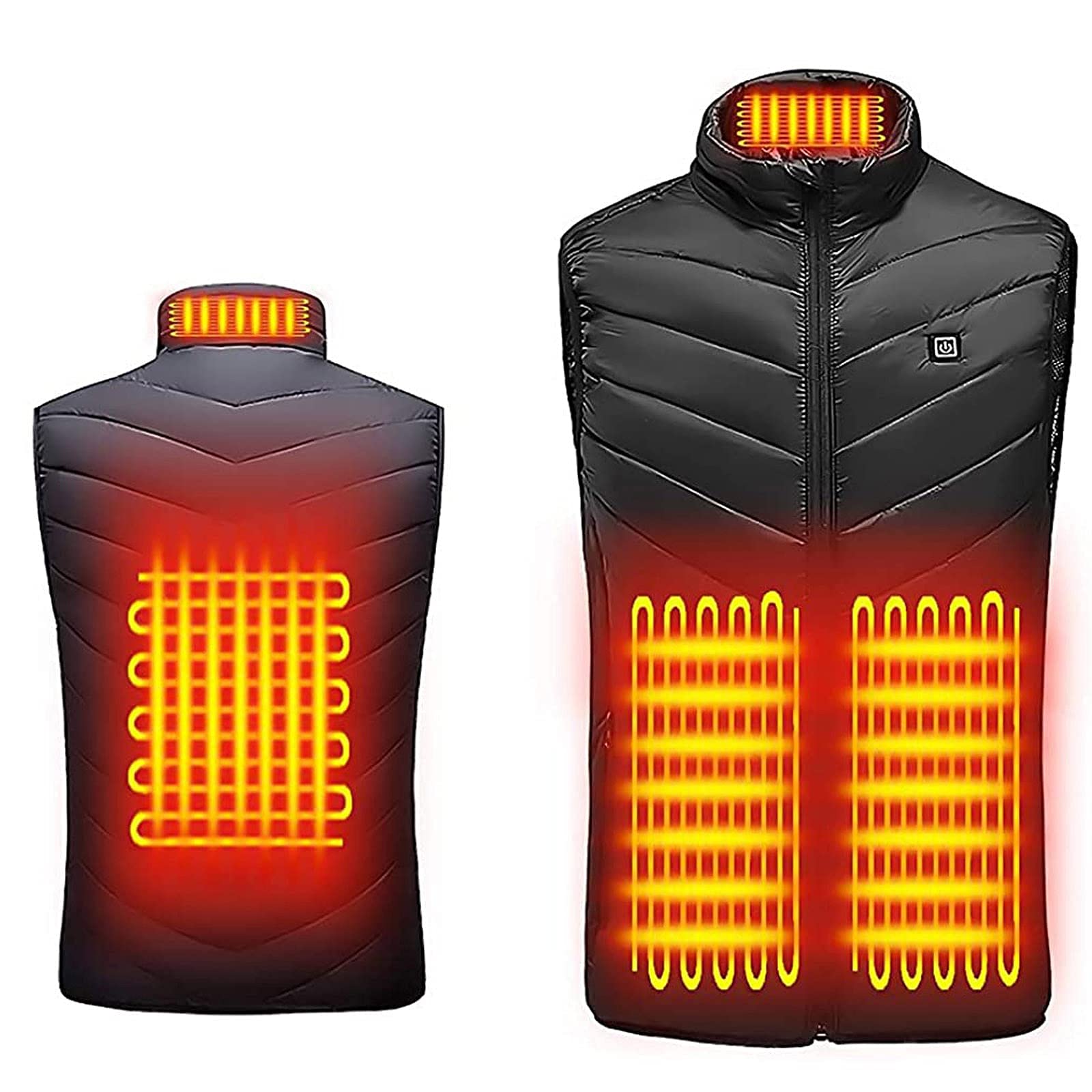 Men's Heated Jacket - Lightweight Winter Coat for Outdoor Activities