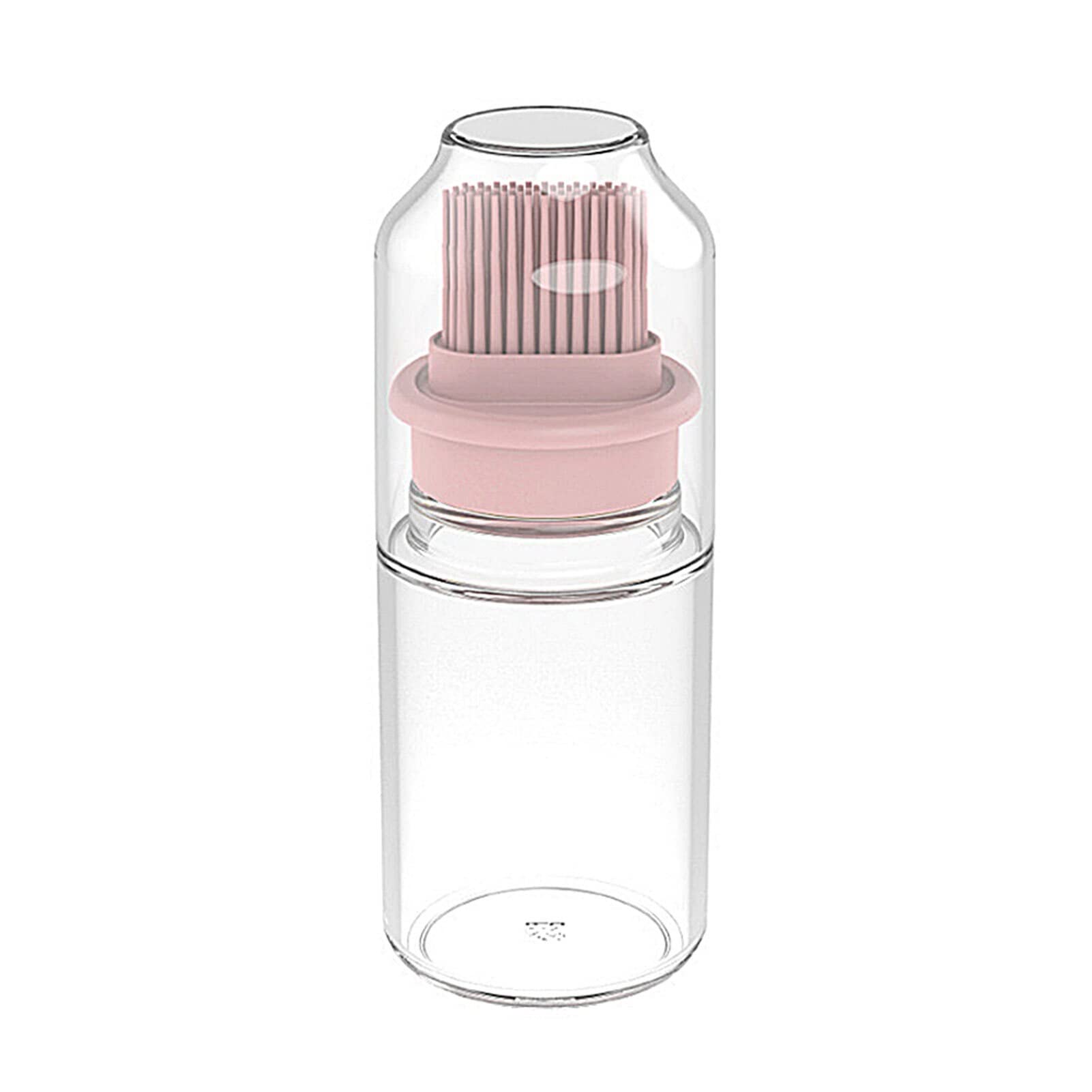Pink Silicone Basting Brush for BBQ, Baking & Cooking - Olive Oil Bottle with Pastry Tool for Pancakes, Salads & Vinegar Dressing - Perfect for Grilling, Roasting & Home Kitchen Use