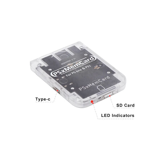 Micro SD Card Adapter for Playstation 1 PS1 - Play Classic Games with Expanded Storage for Retro Gaming Enthusiasts
