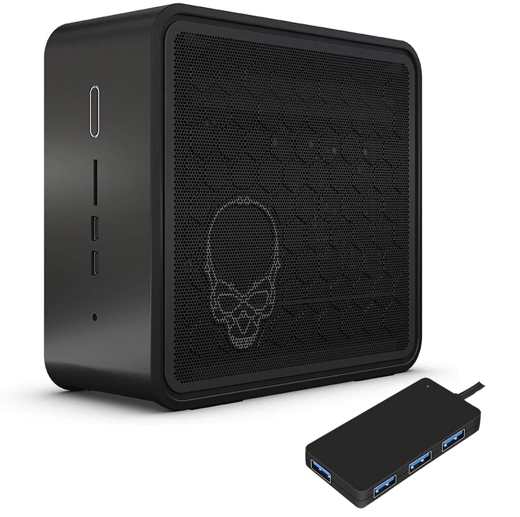 Intel NUC 9 NUC9i7QNX Mini PC - Intel Core i7-9750H 6-Core Processor, 8GB RAM, 1TB PCIe SSD, Intel UHD 630 Graphics, WiFi 6, Bluetooth 5.0, Windows 10 Pro - Compact Gaming & Entertainment Desktop for Home Office, Streaming & Esports