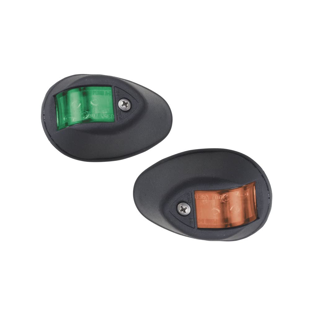 Perko 0602DP1BLK Black Polymer Base LED Side Lights - Marine & RV Lighting for Boats, Trailers, and Off-Road Vehicles