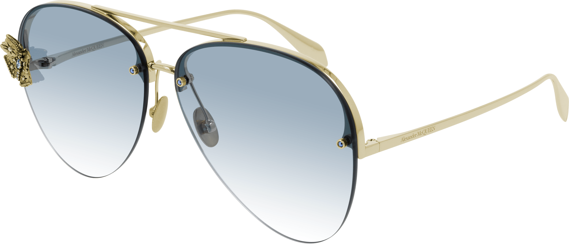 Alexander McQueen AM0272S Sunglasses - Luxury Designer Shades for Men & Women - UV Protection & Polarized Lenses - Perfect for Outdoor Activities, Travel & Fashion Statements