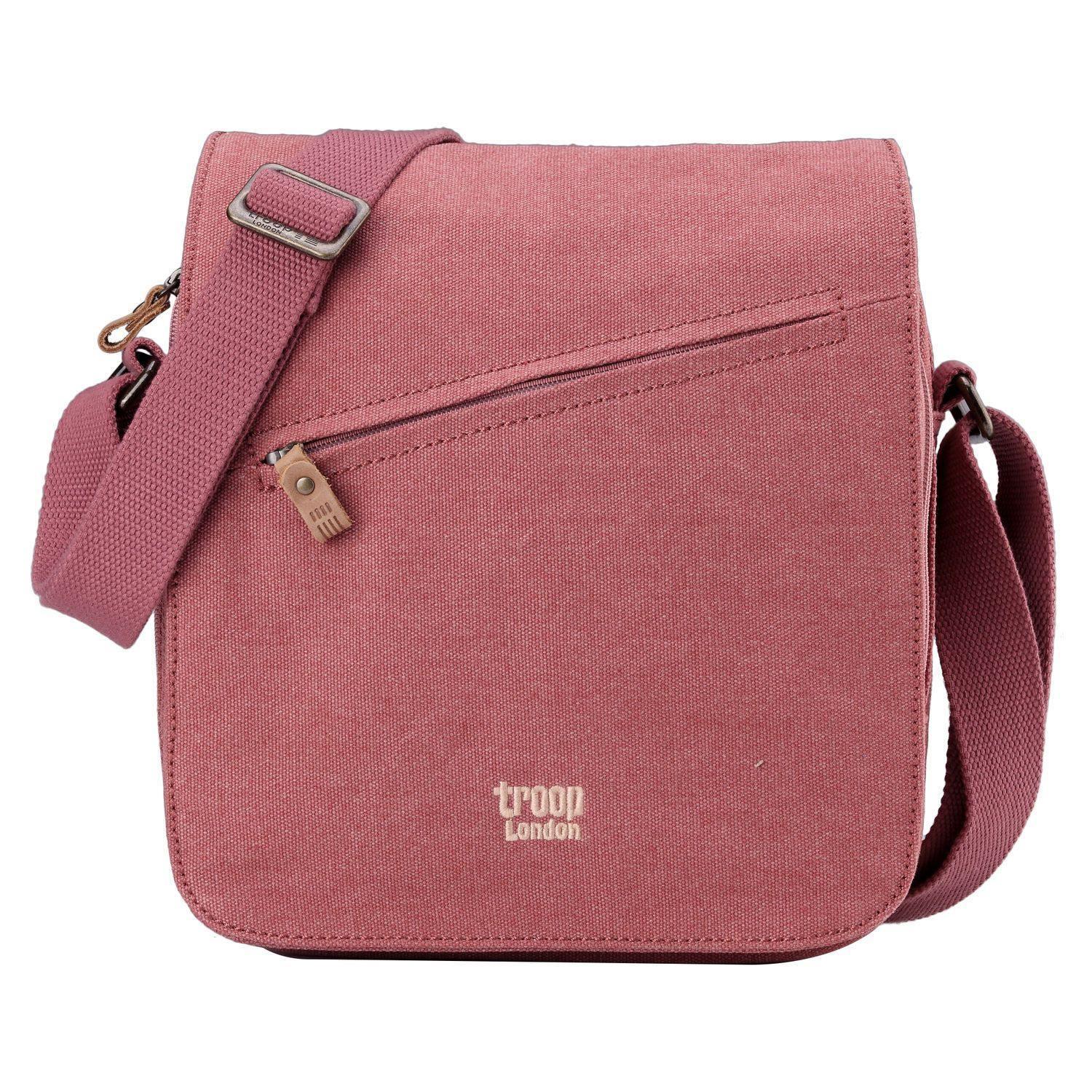 Troop London Classic Canvas Crossbody Bag for Men & Women - Stylish & Durable Shoulder Bag for Travel, Work & Everyday Use