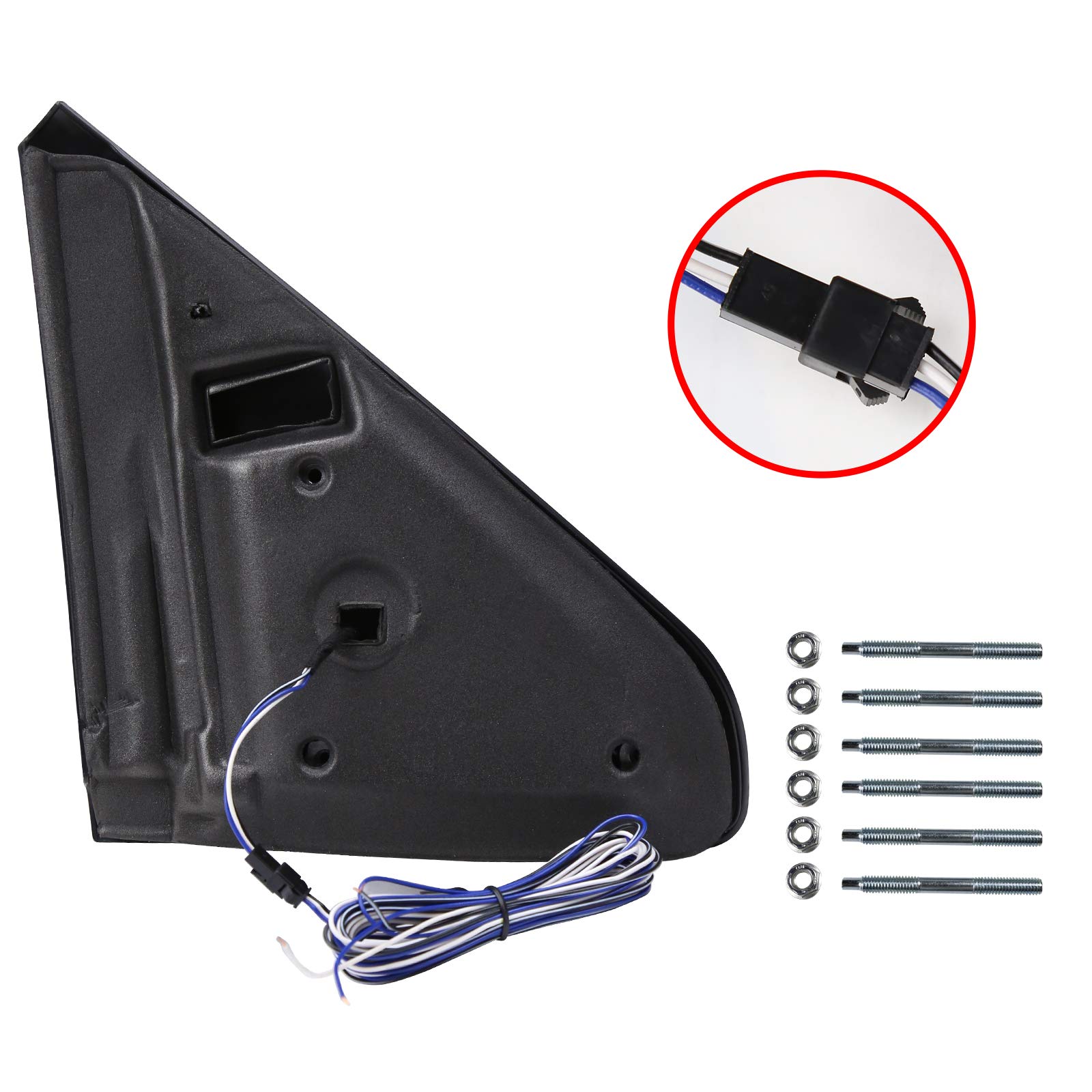 2002-2008 Towing Side Mirrors Pair with LED Turn Signals & Puddle Lights - Perfect for Heavy-Duty Trucks, Trailers, and Off-Road Adventures