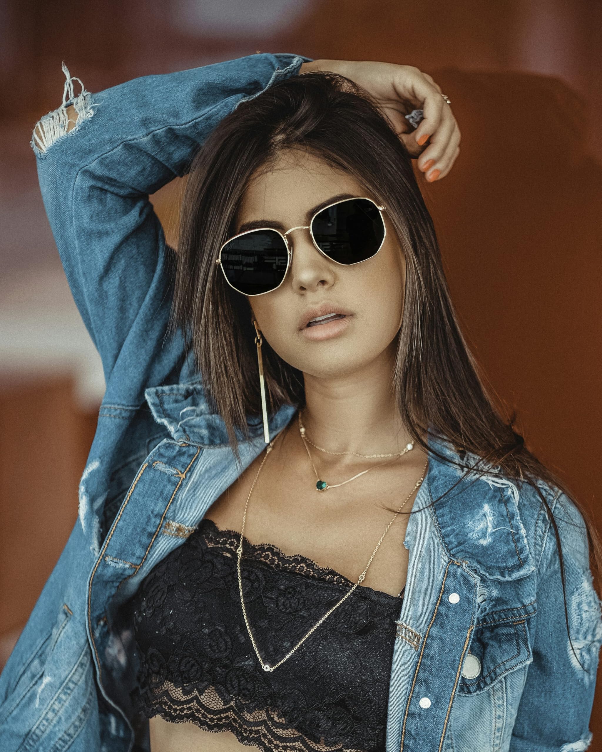 Acme Polarized Hexagon Sunglasses for Women & Men - UV Protection Square Metal Frame Sunglasses for Driving, Beach & Outdoor Activities