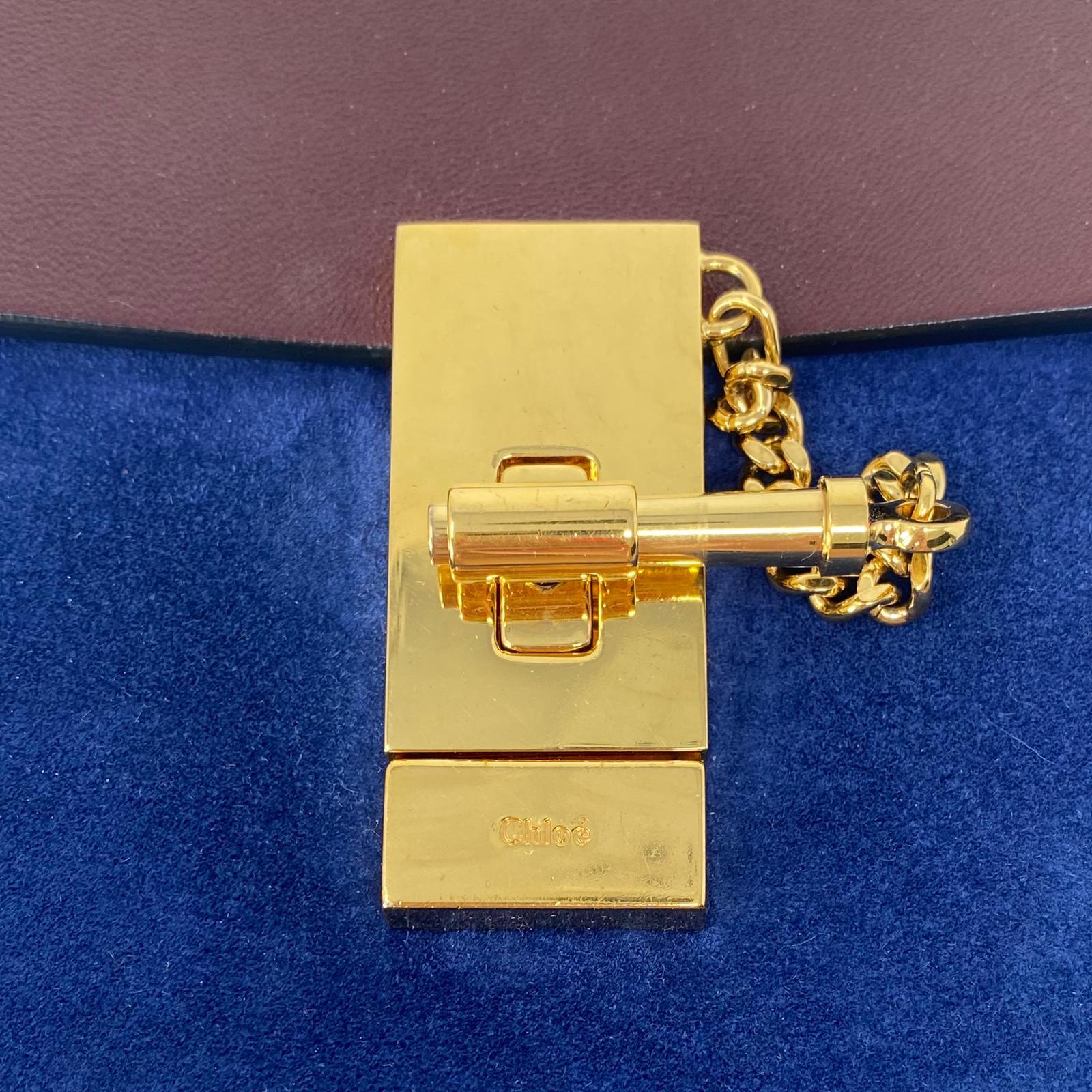 Chloe Burgundy & Navy Mini Drew Bag - Stylish Crossbody Purse for Women, Perfect for Parties, Dates & Everyday Use