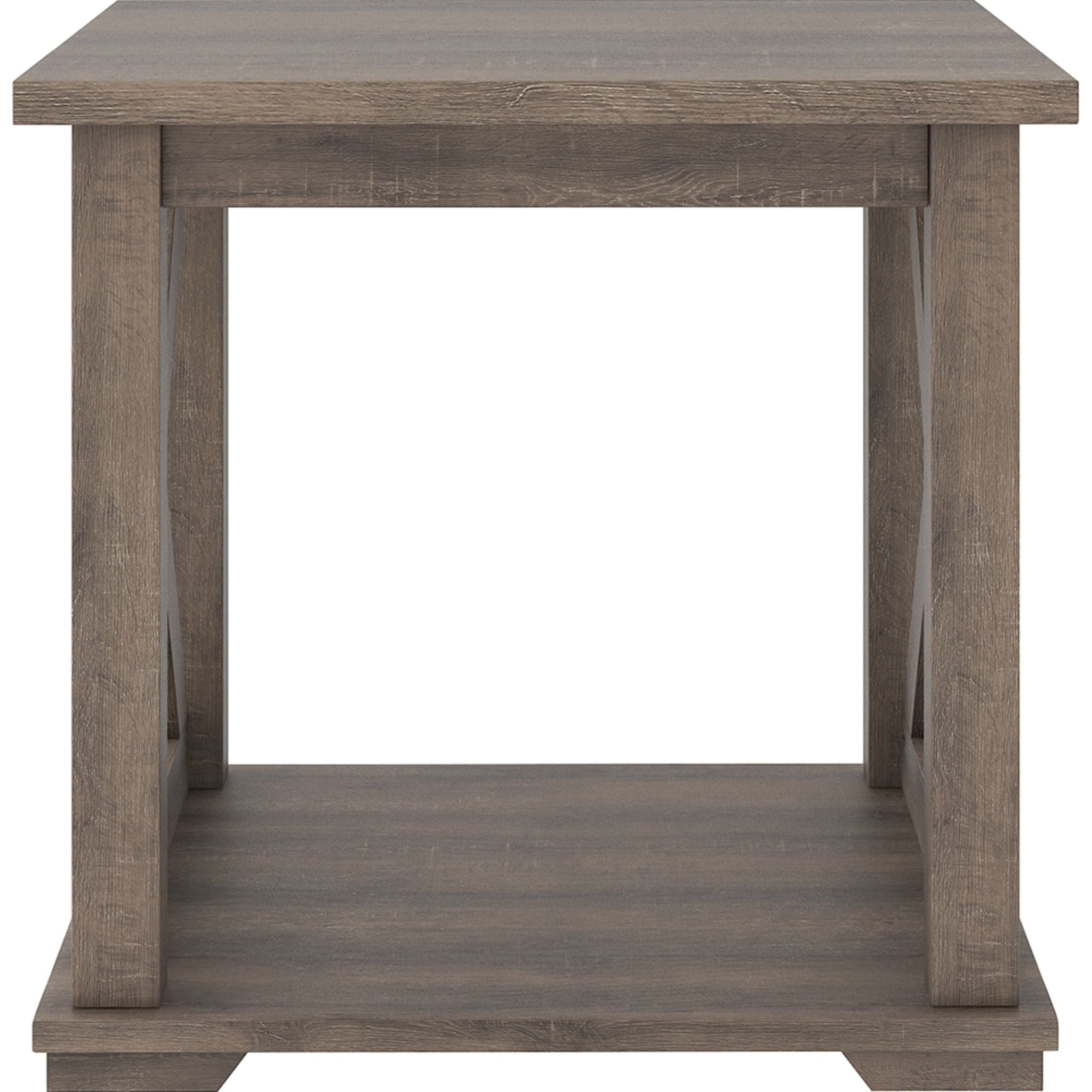 Arlenbry Modern End Table - Gray Nightstand for Living Room, Bedroom & Office - Small Side Table with Sturdy Metal Frame & Wooden Top - Perfect for Coffee, Books & Decor