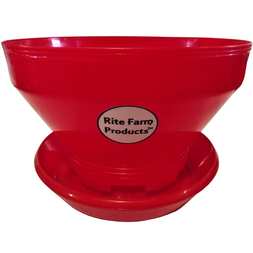 Rite Farm Products Turbo Pro 10# Chick Feeder - 6 Pack for Poultry Feeding | Durable Chicken Feeders for Coops, Backyard Farms & Baby Chicks