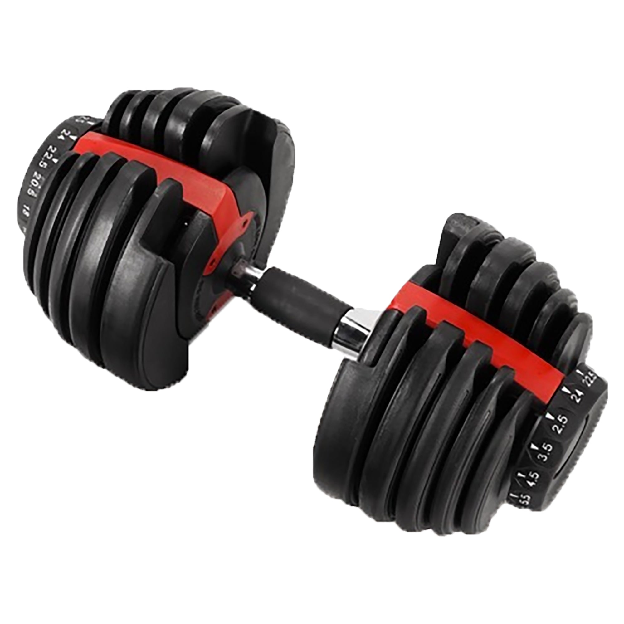 24Kg Adjustable Single Dumbbell for Home Gym & Strength Training - Compact Weight Lifting Equipment for Men & Women