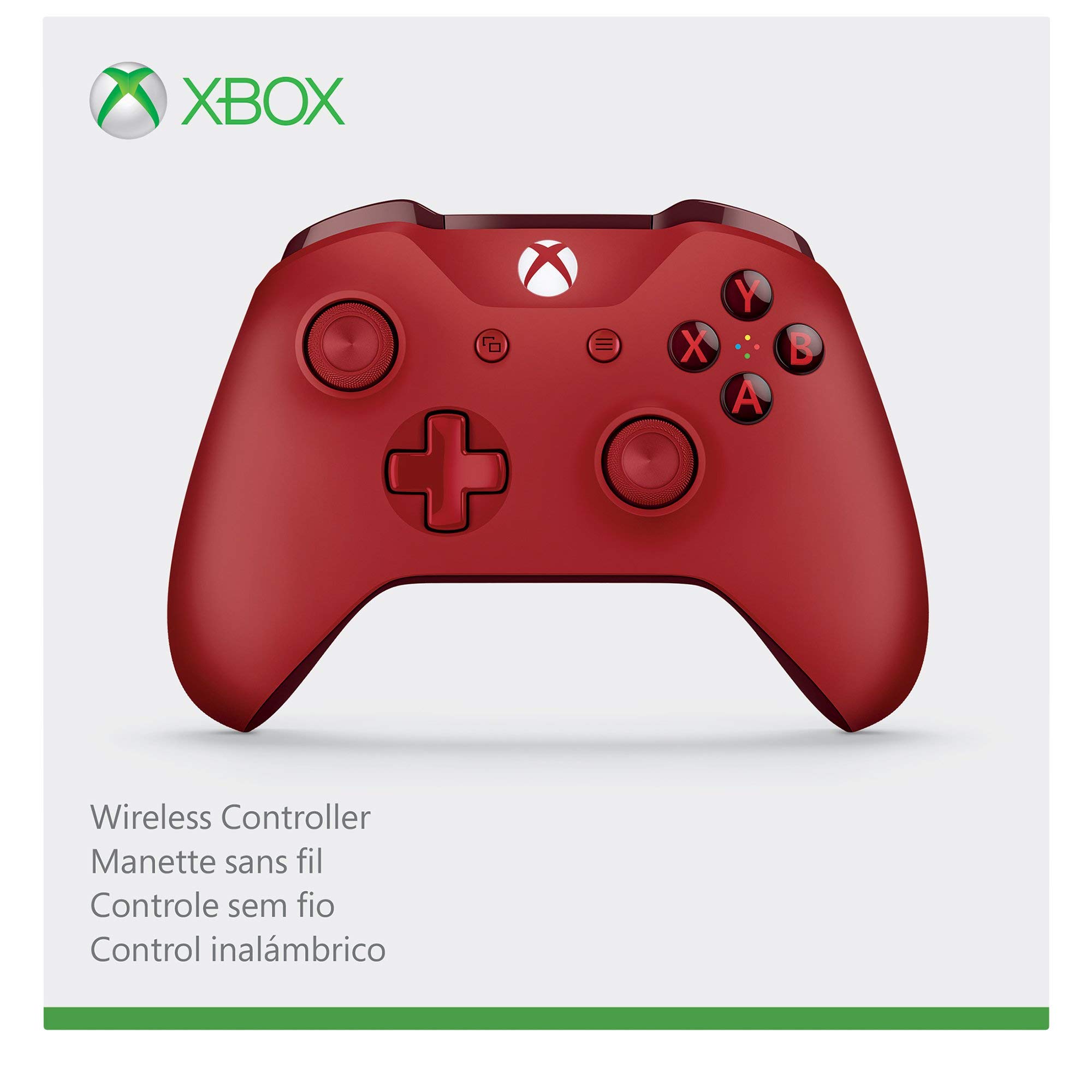 Xbox One Wireless Controller - Red (Renewed) | Official Microsoft Licensed | Compatible with Xbox One, Series X/S & PC | Perfect for Gaming, Streaming & Multiplayer