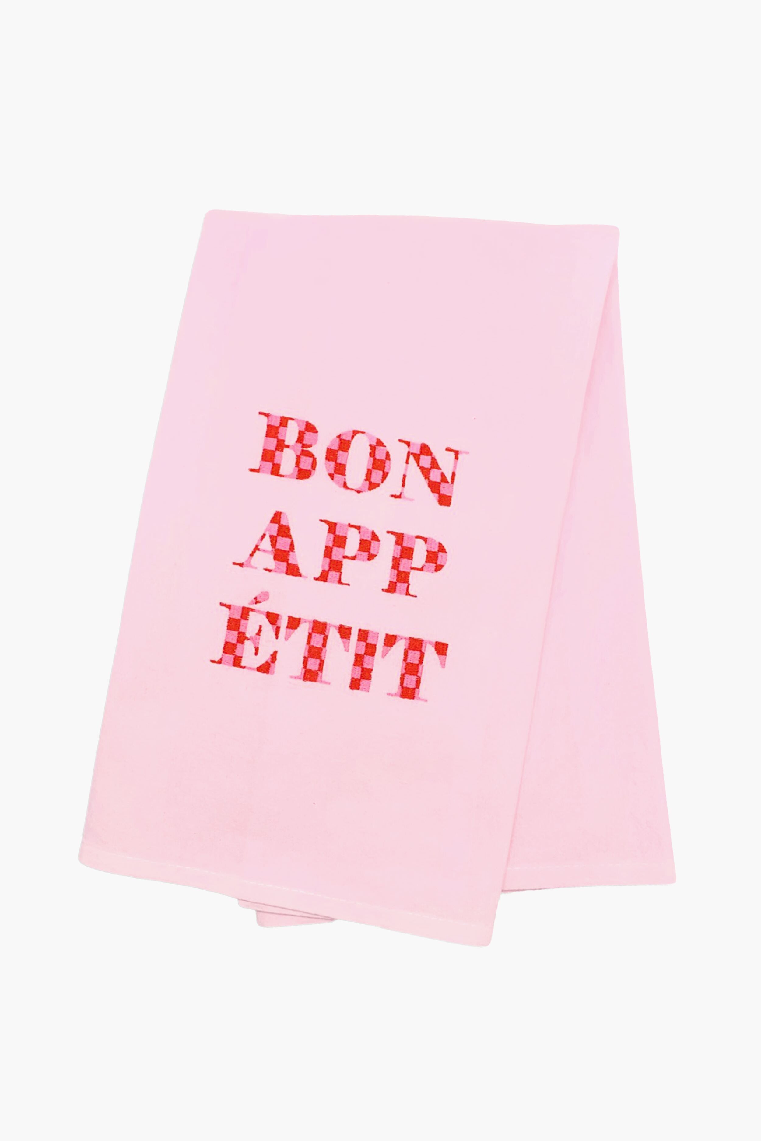 Bon Appetit Tea Towel - Premium Cotton Kitchen Towel for Drying Dishes, Cleaning & Decor - French Inspired Kitchen Accessory for Cooking, Baking & Hosting
