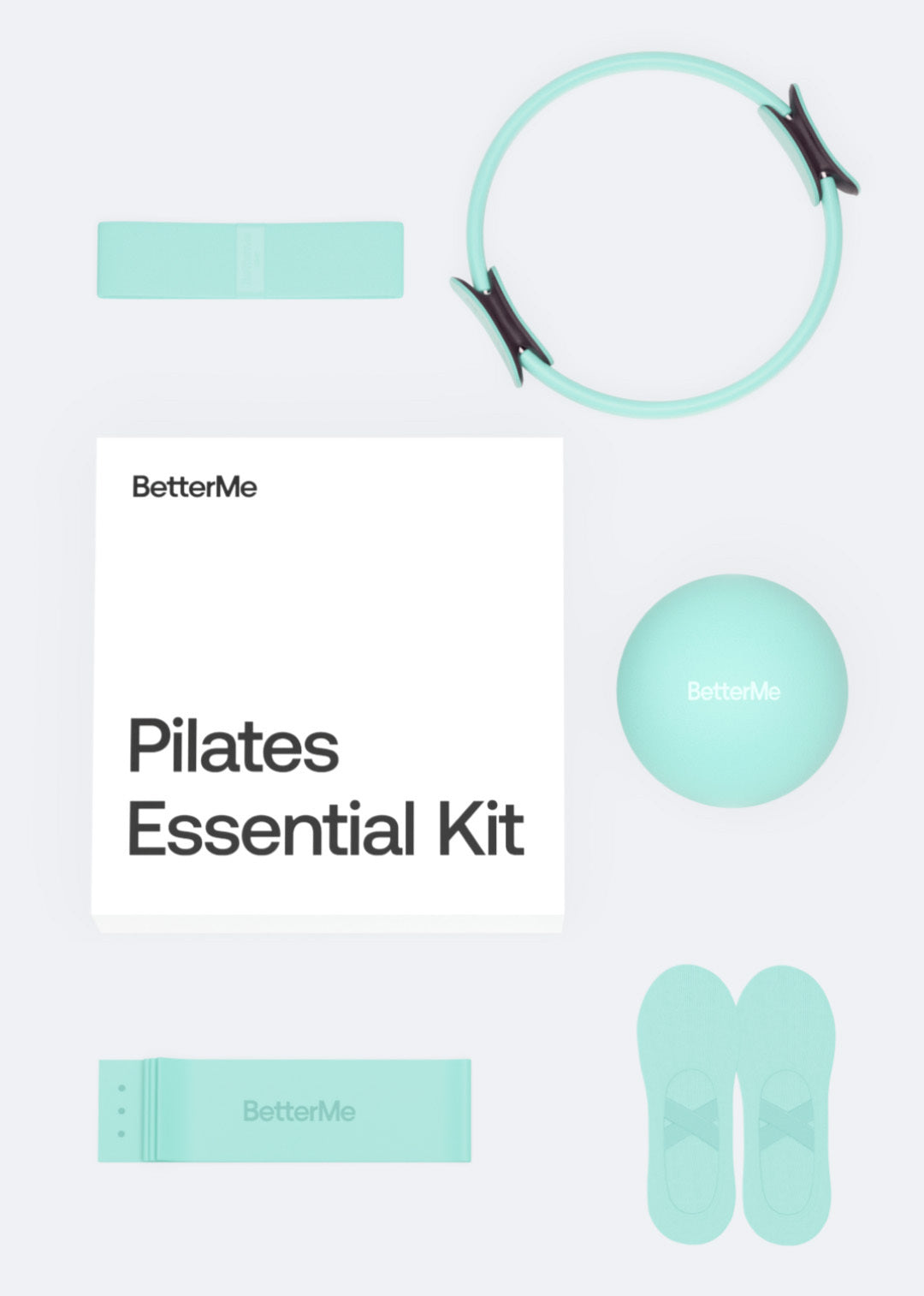 Premium Pilates Kit - Yoga Mat, Resistance Bands & Foam Roller Set for Home Workouts - Perfect for Fitness, Stretching & Core Strength Training