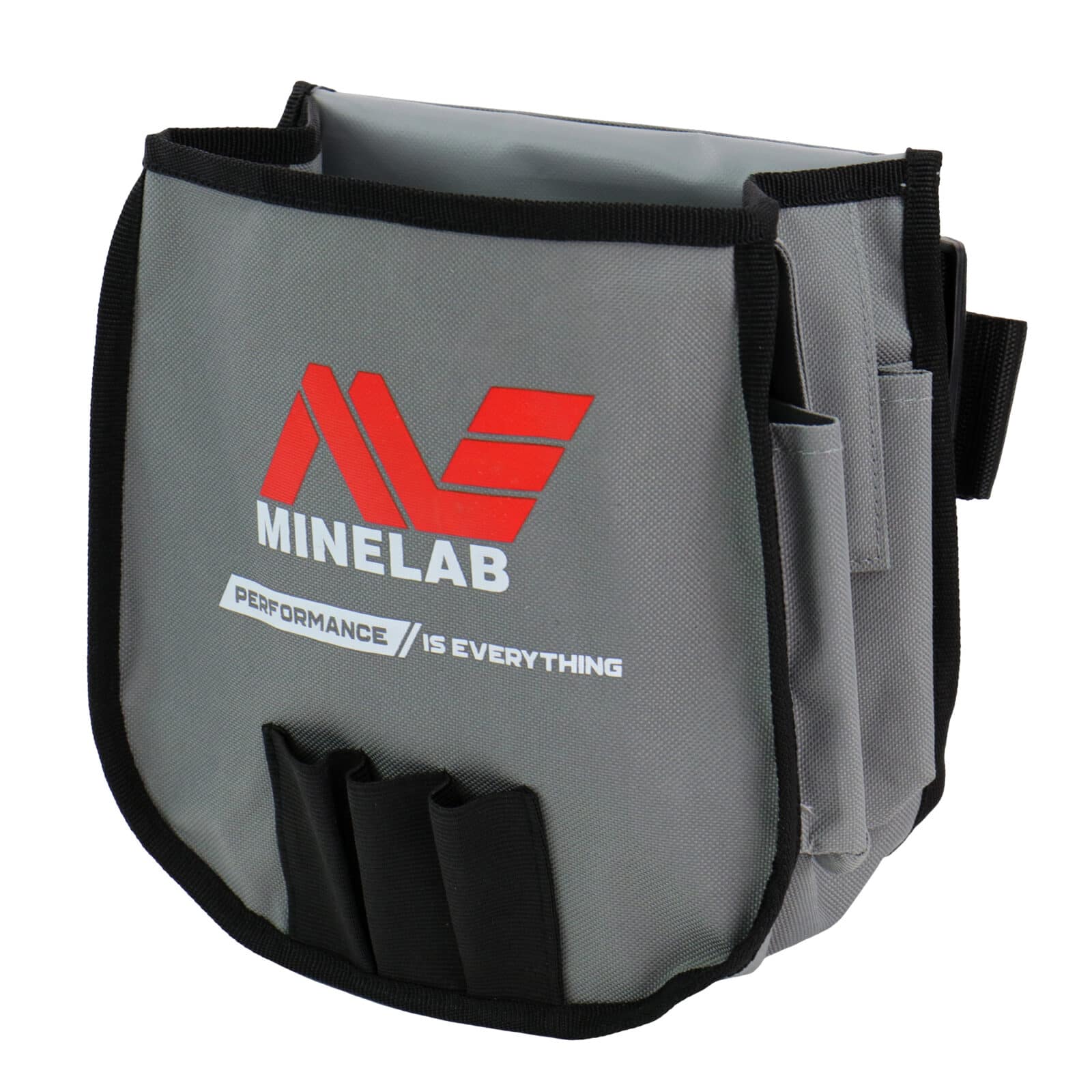 Minelab Metal Detector Accessory Pouch - Grey & Black Organizer for Tools & Finds | Perfect for Treasure Hunting & Outdoor Adventures