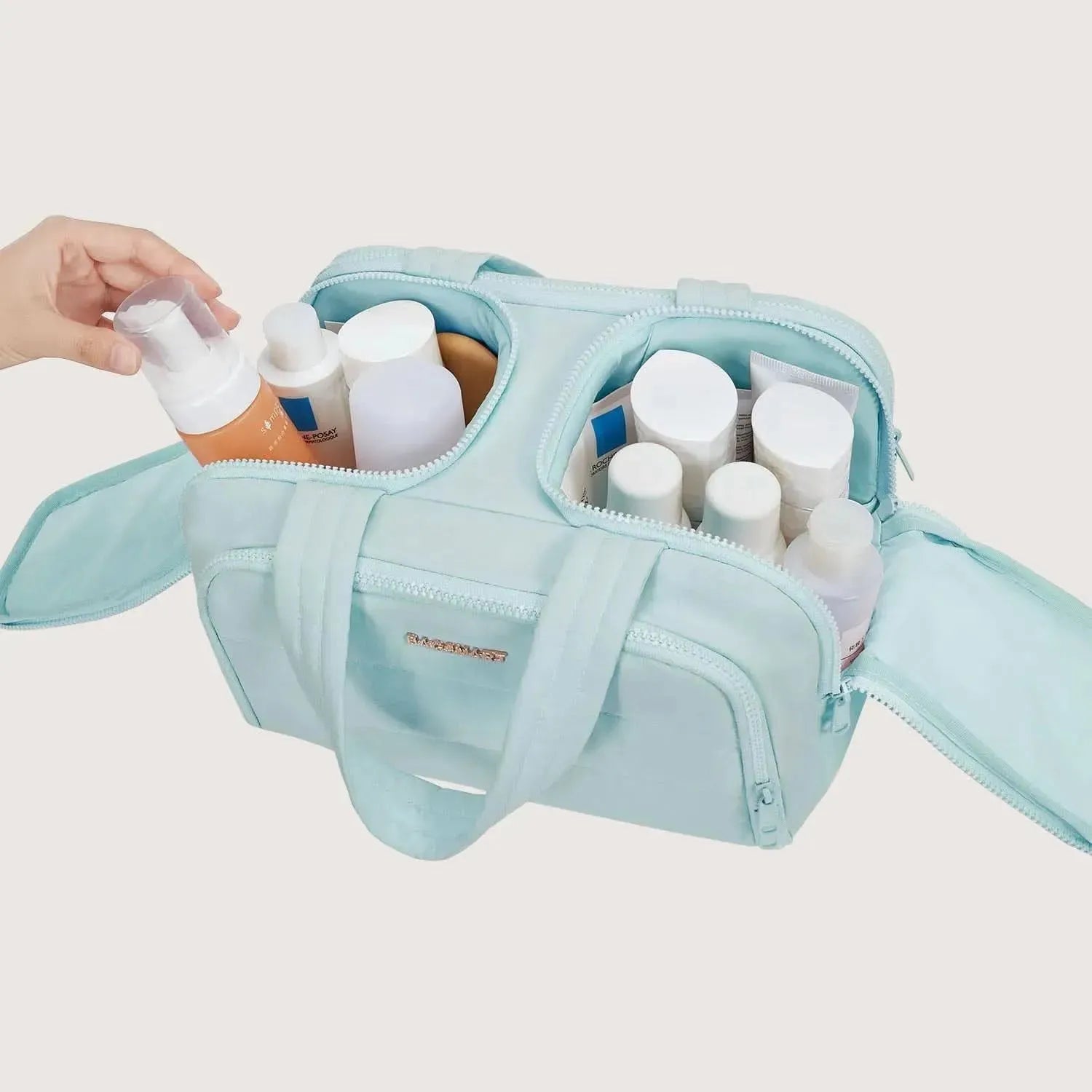 Premium Hanging Toiletry Bag for Travel - Waterproof Cosmetic Organizer with Multiple Pockets - Perfect for Camping, Gym, and Business Trips