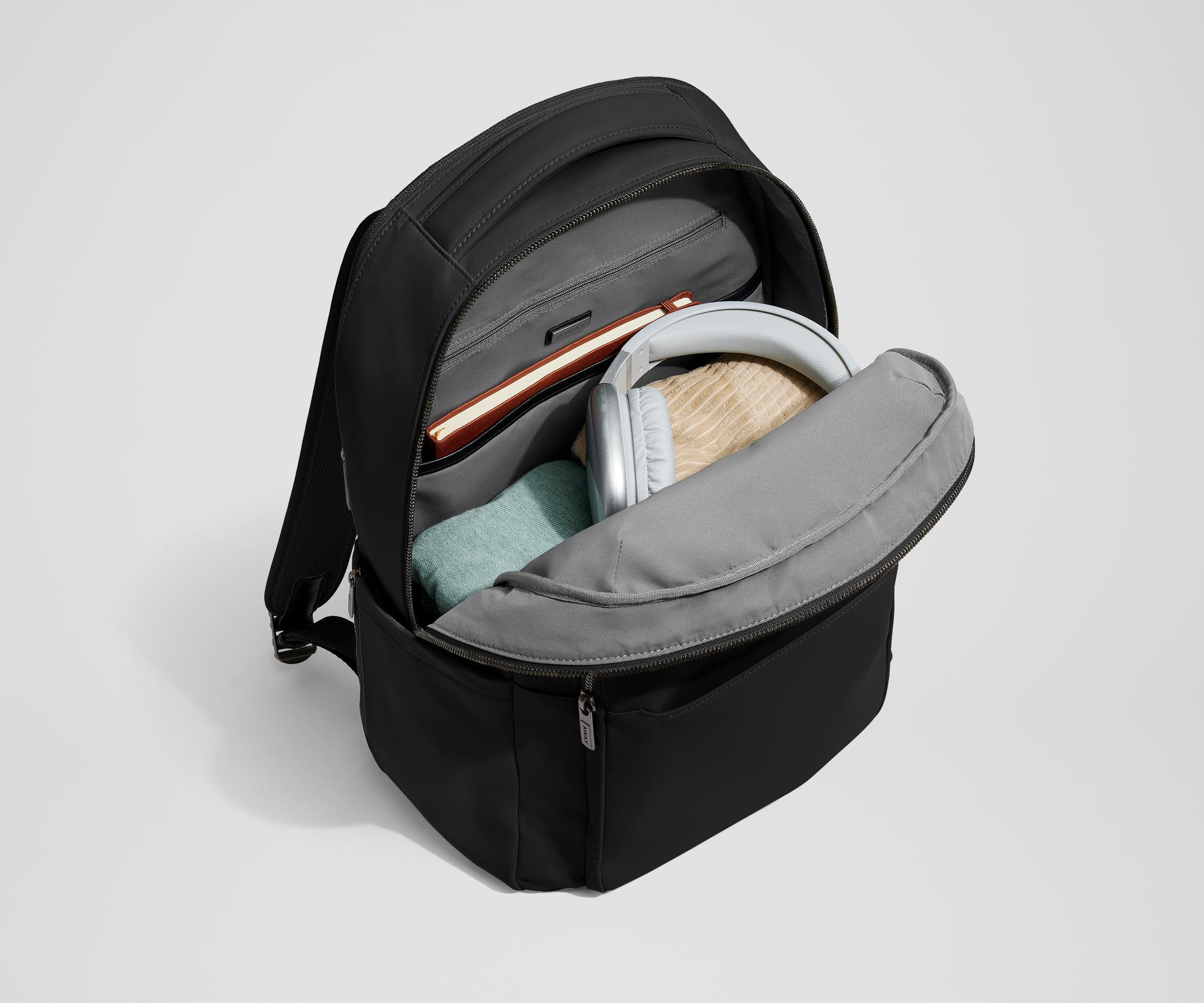 Jet Black Commuter Backpack - Durable Laptop Backpack for Work & Travel - Perfect for Business Professionals & Students