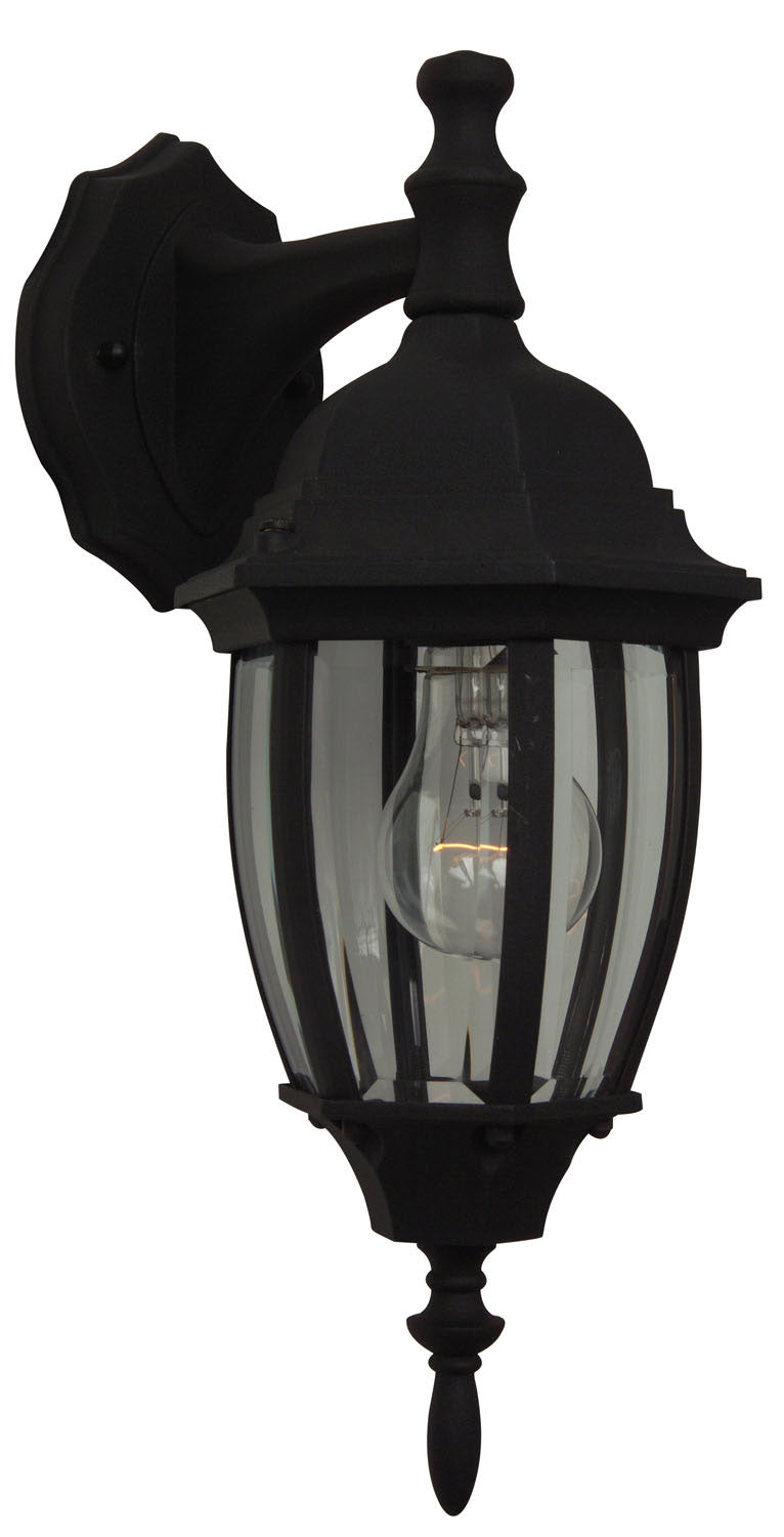 Textured Black Bent Glass Cast Single Light Wall Sconce - Perfect for Bedroom, Living Room, and Hallway Lighting Decor