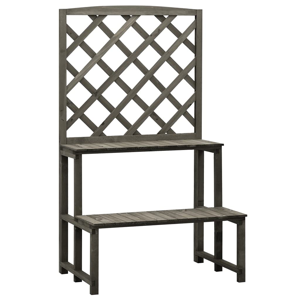 2-Tier Hanging Plant Stand with Trellis - 27.6