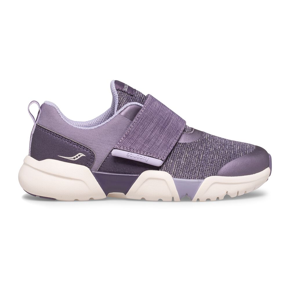 Saucony Purple Vertex A/C Kids' Running Shoes - Lightweight & Breathable Sneakers for Boys and Girls - Perfect for School, Sports, and Outdoor Activities