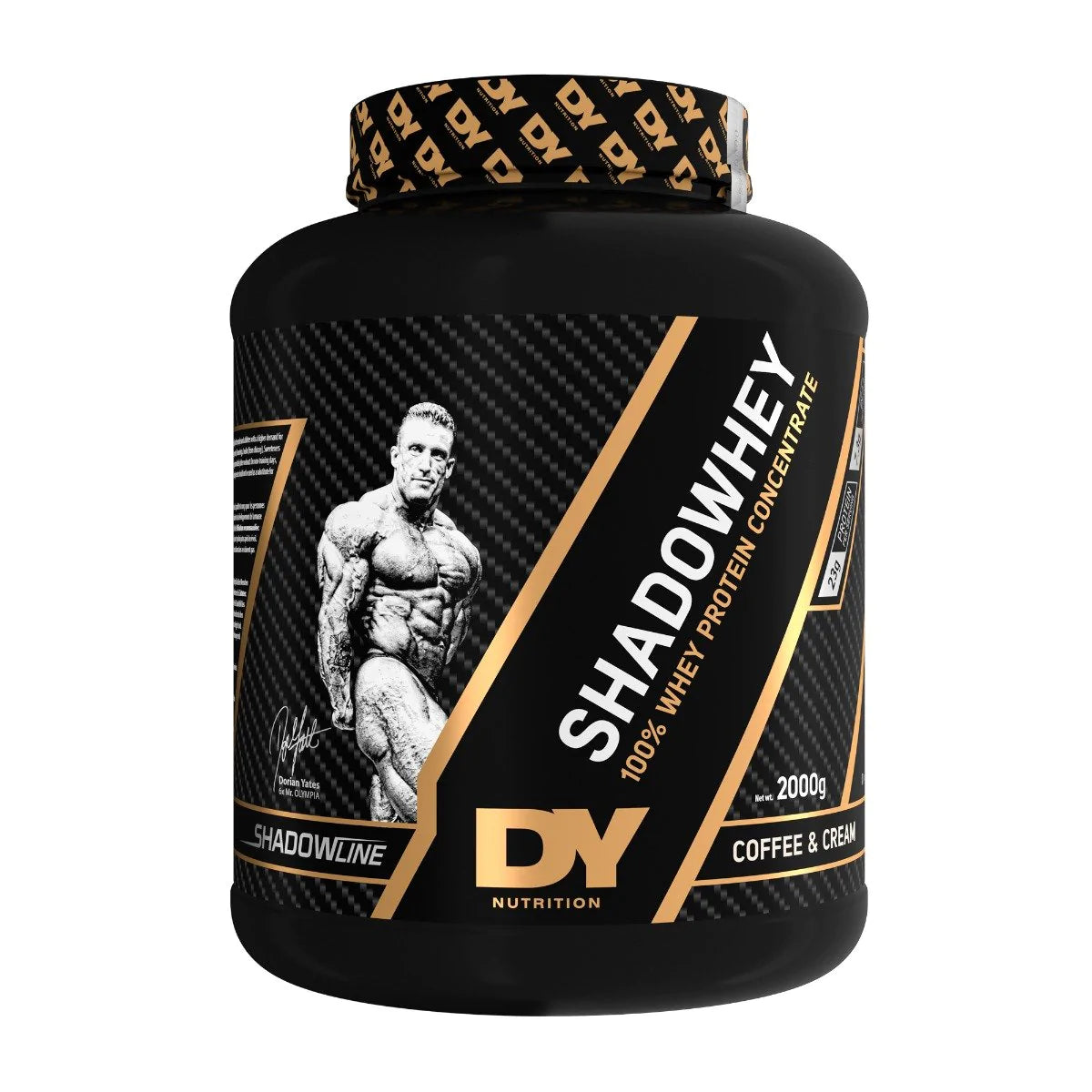 Dorian Yates DY Nutrition Shadowhey Protein Concentrate 2kg - Premium Muscle Building & Recovery Supplement for Athletes & Bodybuilders | Post-Workout & Meal Replacement