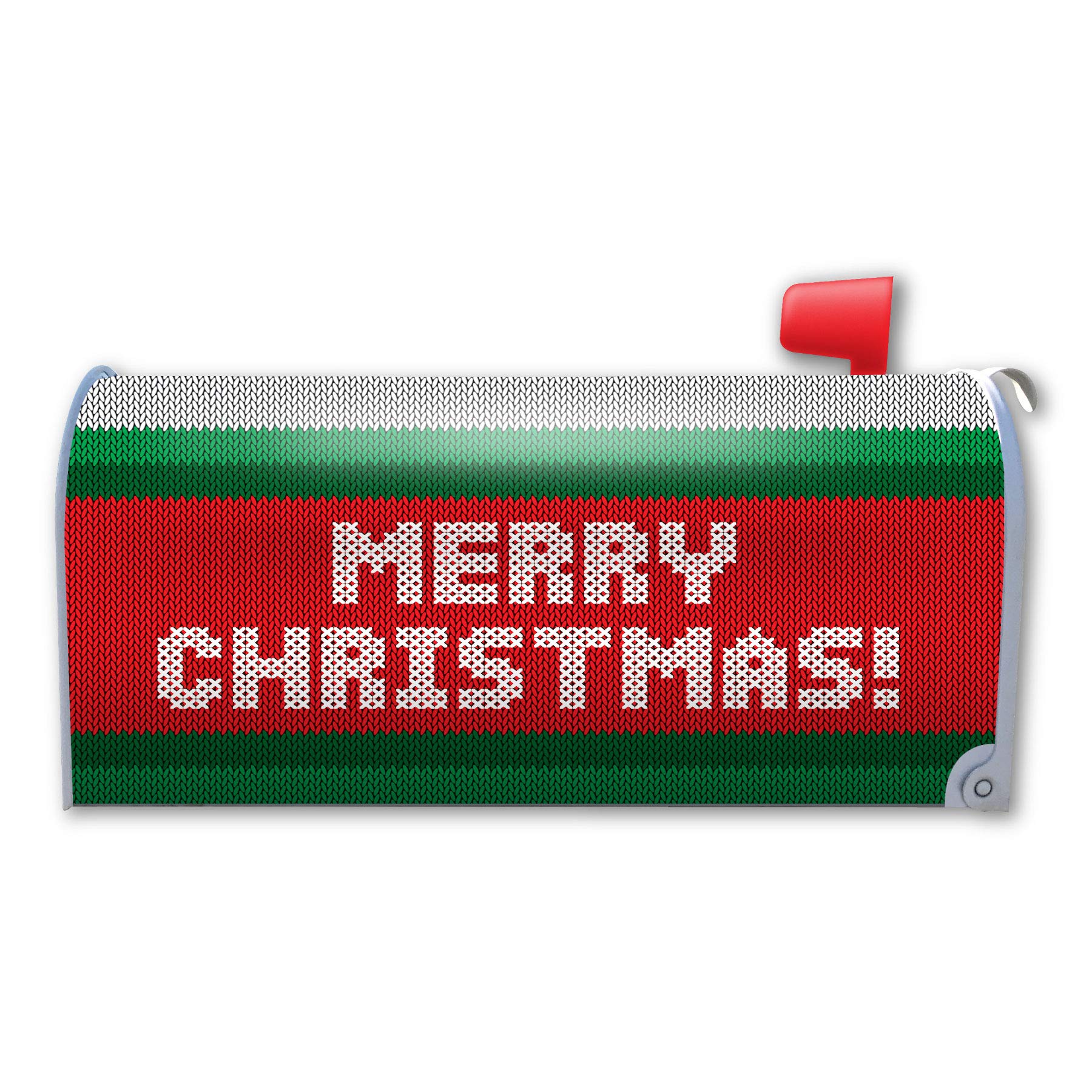 Ugly Christmas Sweater Mailbox Cover - 18.375