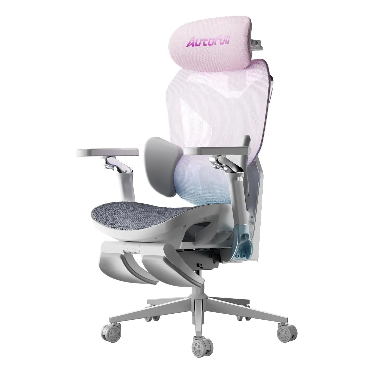 AutoFull G7 Pink Ergonomic Gaming Chair - Adjustable Lumbar Support & Headrest - Comfortable Racing Style Computer Chair for Office & Home Gaming Setup - Perfect for Long Gaming Sessions & Work from Home