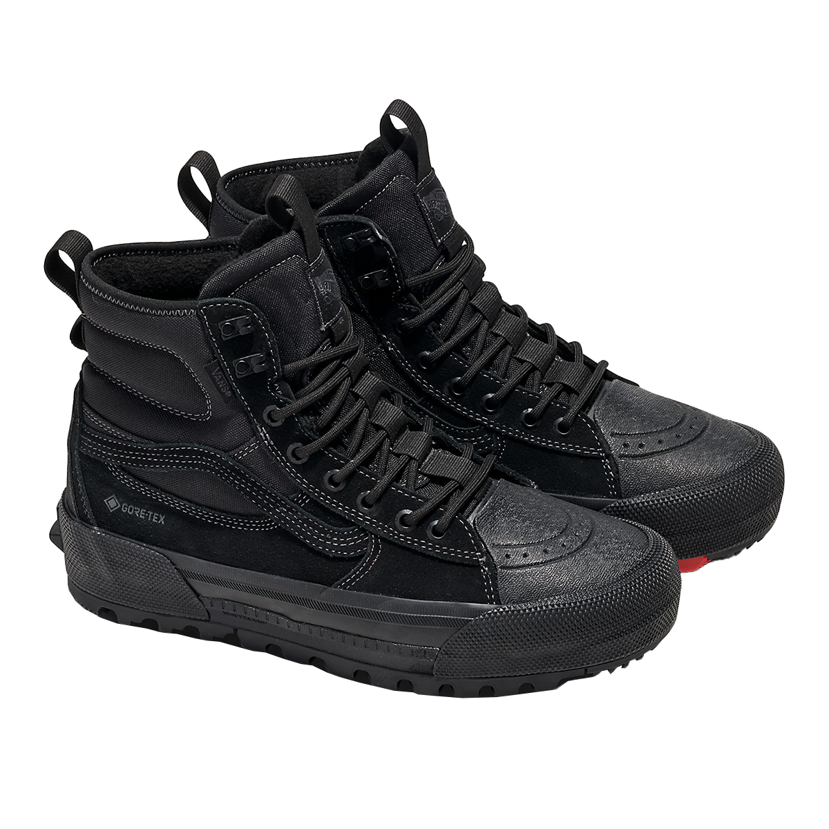 Vans MTE Sk8-Hi Gore-Tex Waterproof Hiking Shoes - Blackout Black for Outdoor Adventures & Winter Wear