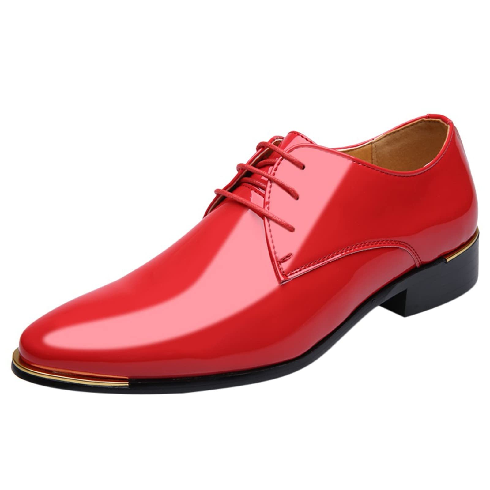 Men's Oxford Dress Shoes - Classic Pointed Toe for Business & Casual Wear
