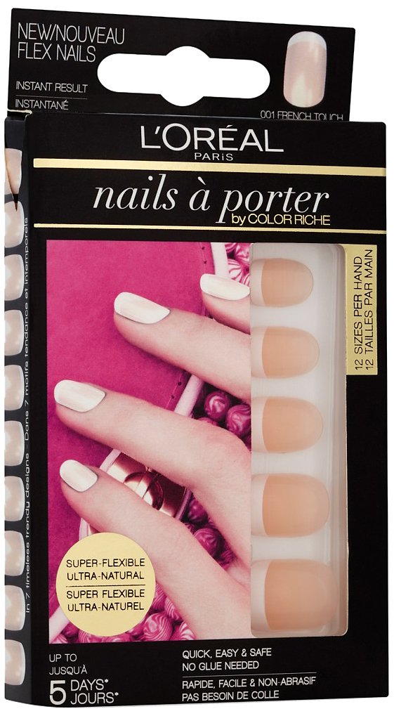 L'Oreal Paris Nails a Porter French Touch Nail Polish - Shade 001 | Long-Lasting Wear & Salon-Quality Finish for Everyday Elegance & Special Occasions