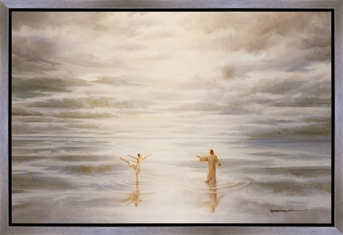 Water Dance Art Print - Stunning Gallery Wrap Canvas Wall Decor for Living Room, Bedroom & Office - Perfect for Home & Office Decor