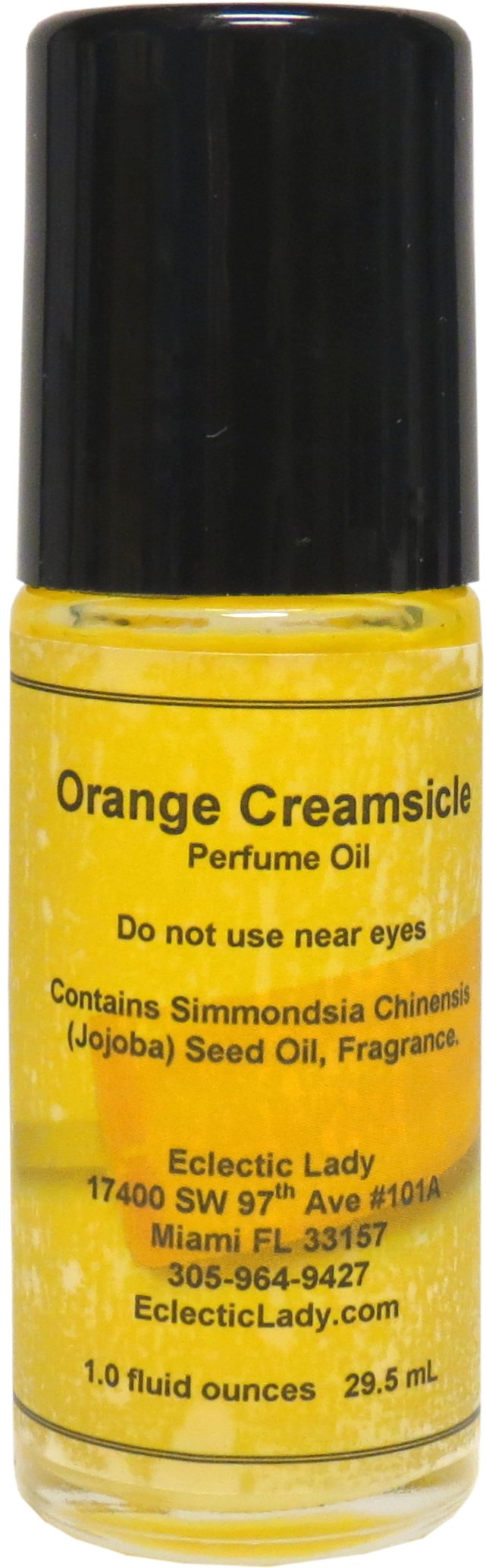 Orange Creamsicle Perfume Oil Roll-On - 1.0 Oz Long-Lasting Fragrance with Essential Oils & Jojoba Oil | Sweet Citrus Vanilla Scent for Women, Daily Wear, Office & Date Night