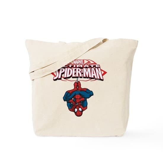 Ultimate Spiderman Tote Bag - Natural Canvas Reusable Shopping Bag for Groceries, Beach & Everyday Use | CafePress