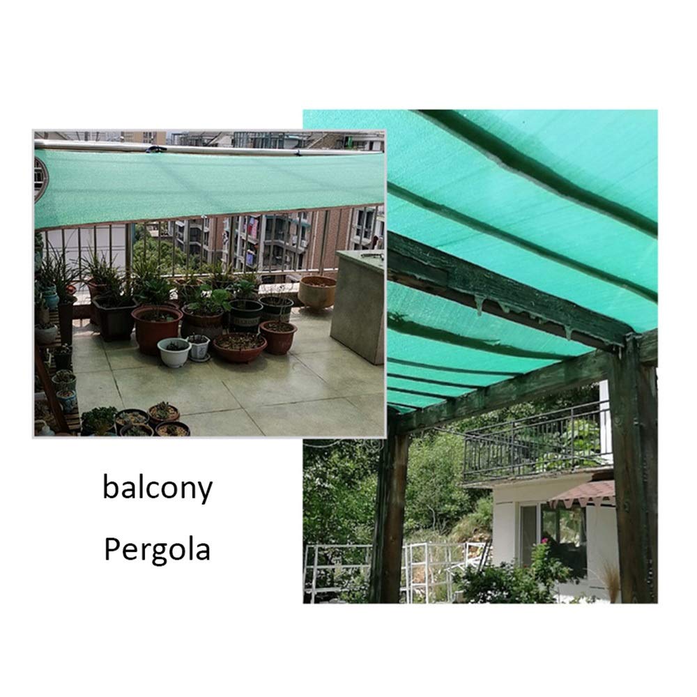 85% Shade Cloth for Greenhouse & Sun Protection - 6x8m/20x26ft Green UV Block Net with 1m Spaced Holes | Perfect for Plant Shading, Garden Cover & Outdoor Sunblock
