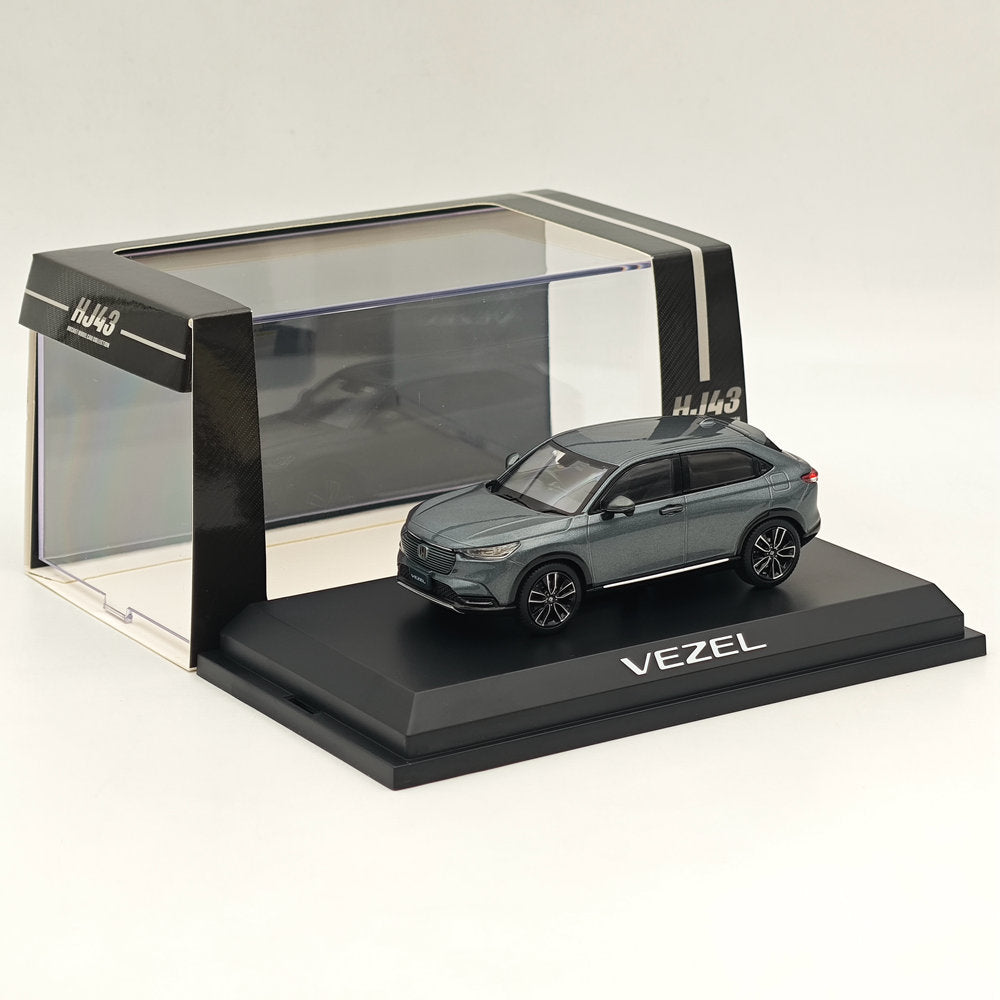 1/43 Scale Honda VEZEL e:HEV Z Meteoroid Gray Diecast Model Car - Collectible Miniature Vehicle for Display & Gifts | Perfect for Car Enthusiasts, Model Collectors, and Office Desk Decor