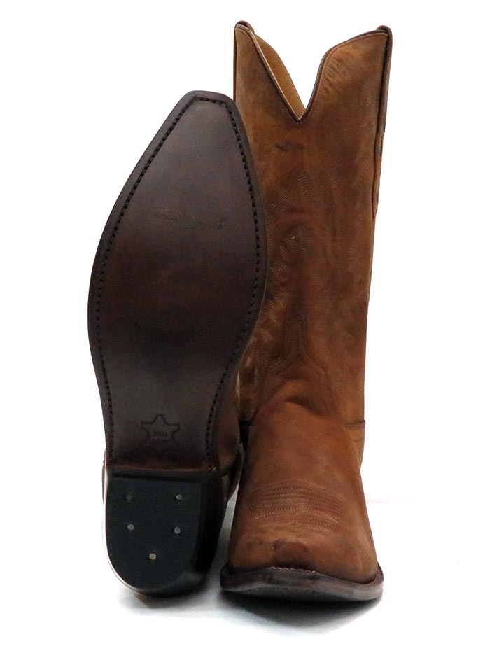 Old West LF1511 Women's Western Cowgirl Boots - Brown Snip Toe with Medallion Detail | Perfect for Country Dancing, Rodeos & Western Fashion