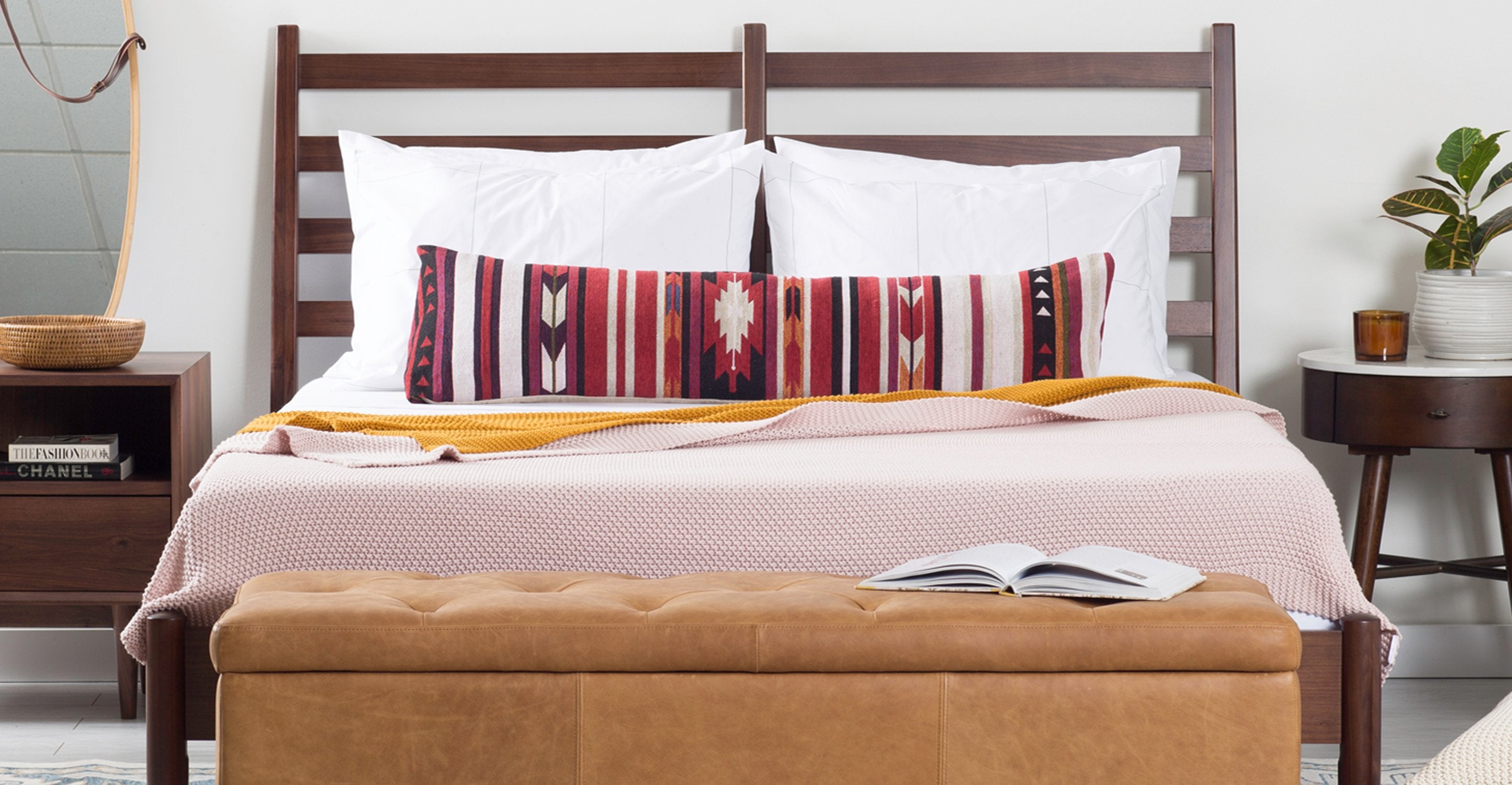 Truro Queen Size Bed Frame - Sturdy Metal Platform Bed with Wooden Slats, Noise-Free Support for Master Bedroom, Guest Room, or Dorm Use